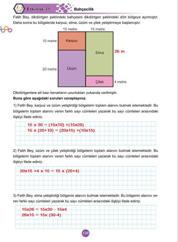 5. sınıf matematik ders kitabı cevapları 2. kitap sayfa 130