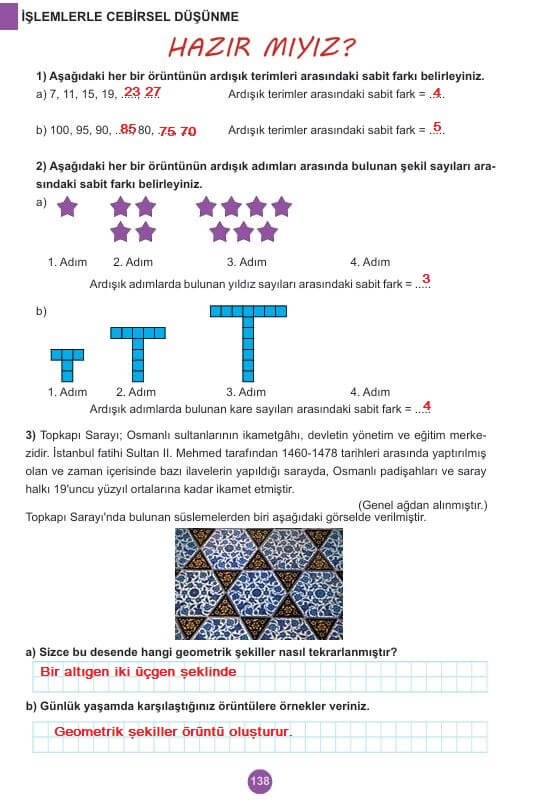 5. sınıf matematik ders kitabı cevapları 2. kitap sayfa 138