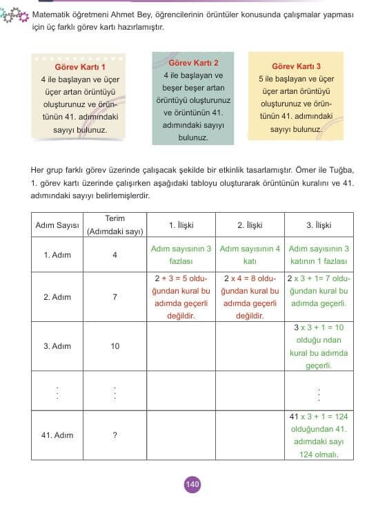 5. sınıf matematik ders kitabı cevapları 2. kitap sayfa 140