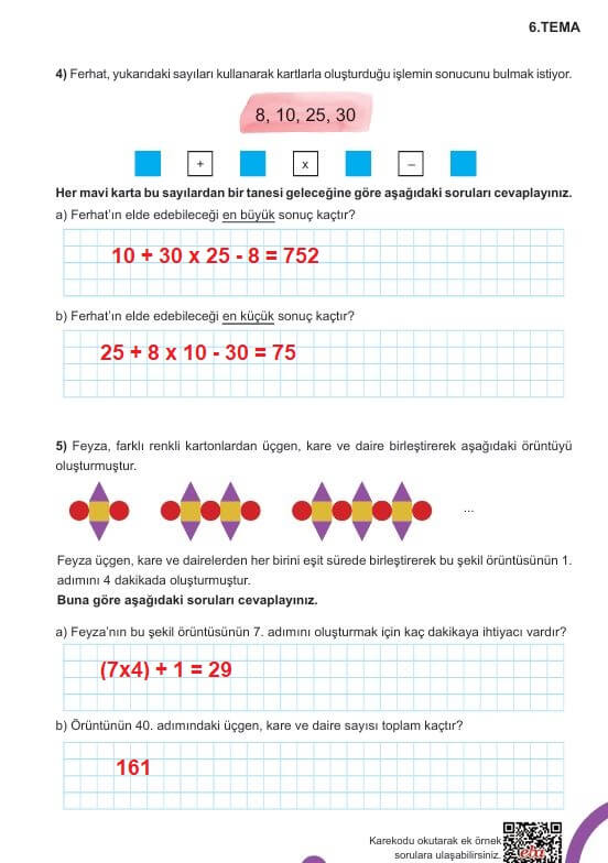 5. sınıf matematik ders kitabı cevapları 2. kitap sayfa 163