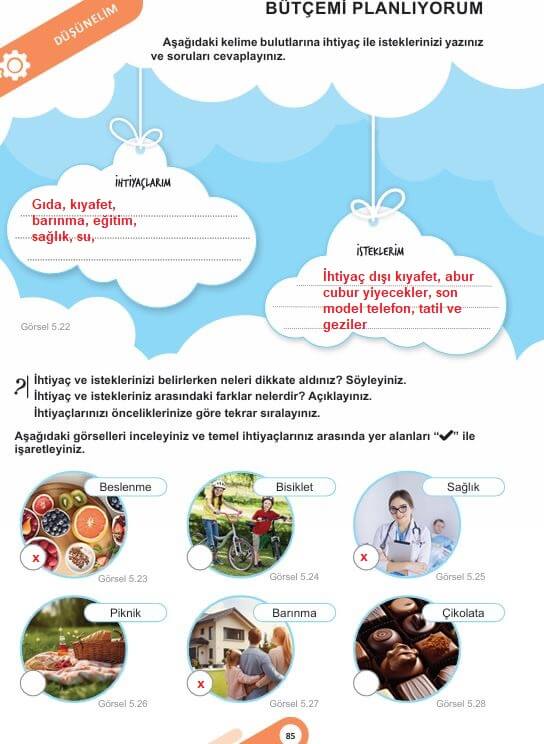 5. sınıf sosyal bilgiler sayfa 85 cevapları 2. kitap