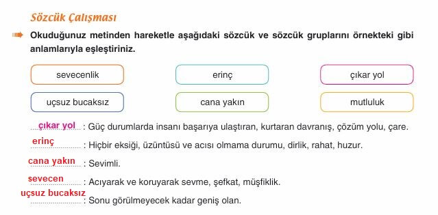 6. sınıf Türkçe sayfa 252 cevapları Yıldırım Yayınları