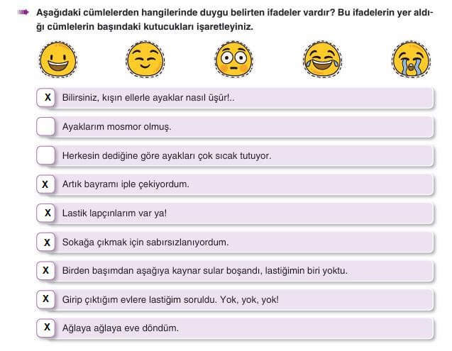 6. sınıf Türkçe sayfa 260 cevapları Yıldırım Yayınları