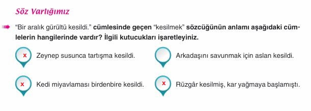 6. sınıf Türkçe sayfa 269-1 cevapları Yıldırım Yayınları