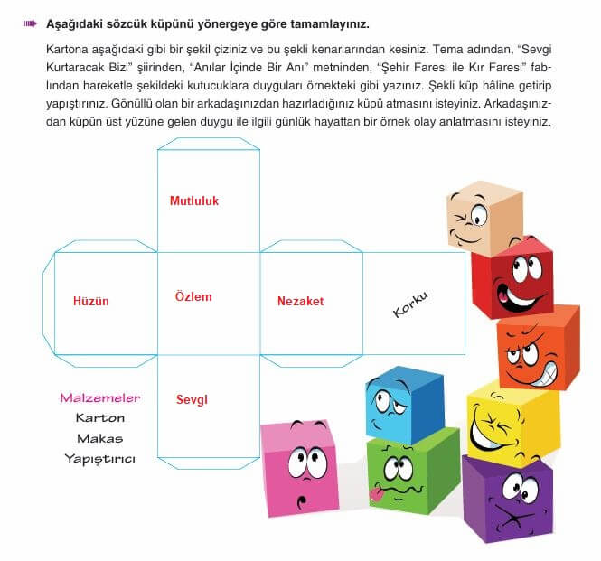 6. sınıf Türkçe sayfa 269 cevapları Yıldırım Yayınları