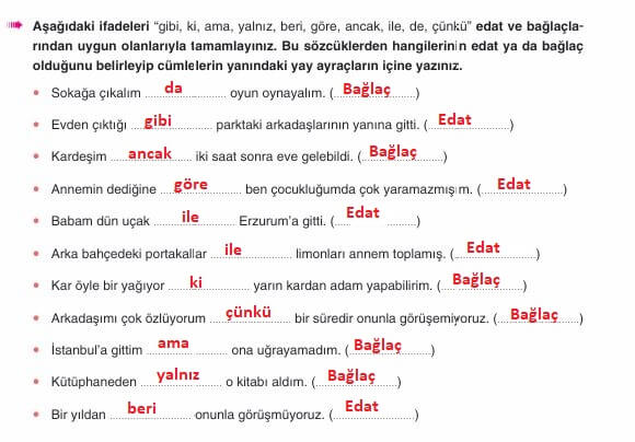 6. sınıf türkçe ders kitabı cevapları sayfa 235 yıldrım yayınları