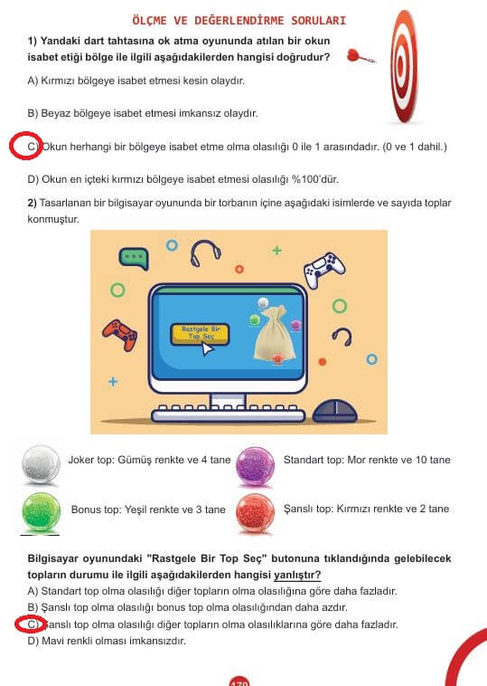 5. sınıf matematik ders kitabı 2. kitap cevapları sayfa 179